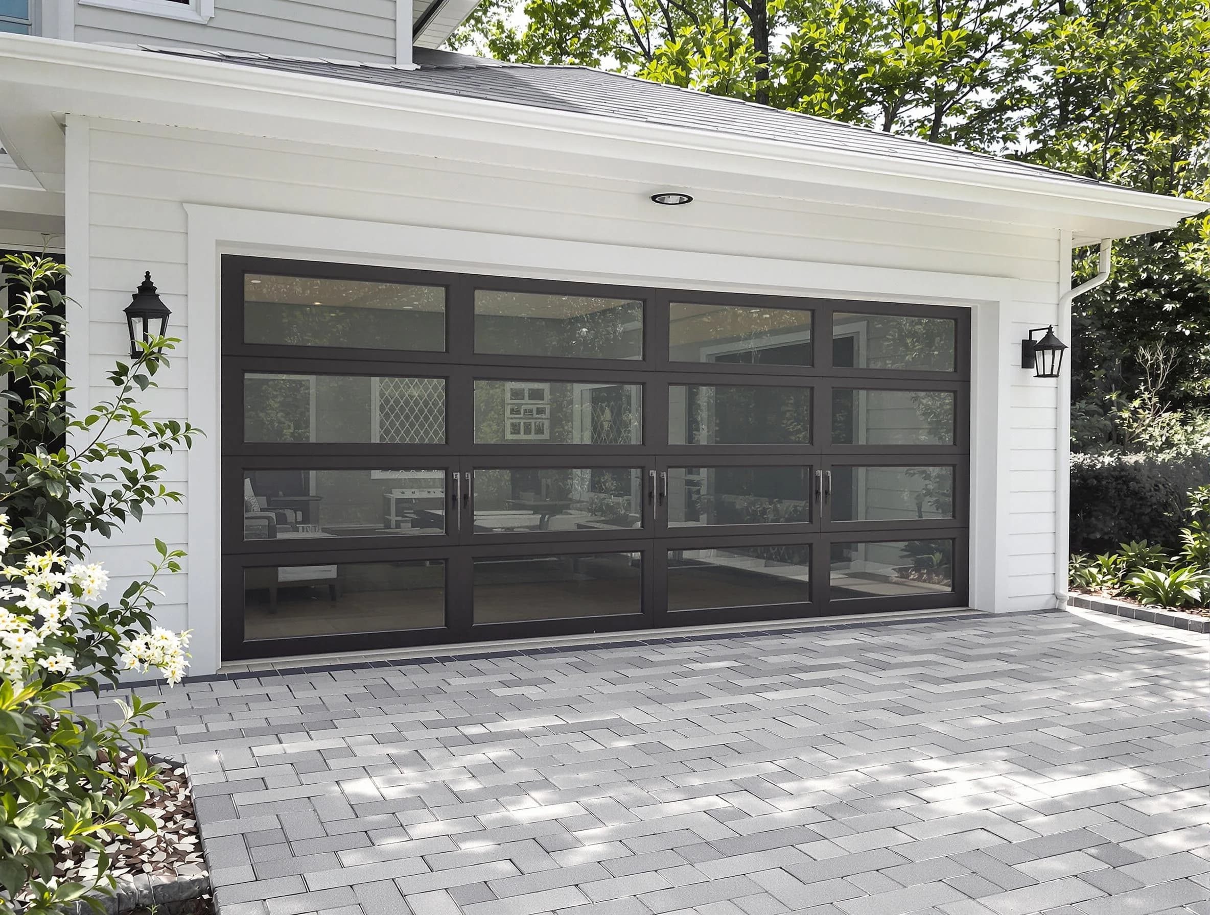 Gunbarrel Garage Door Repair design specialist presenting custom garage door options to Gunbarrel homeowner