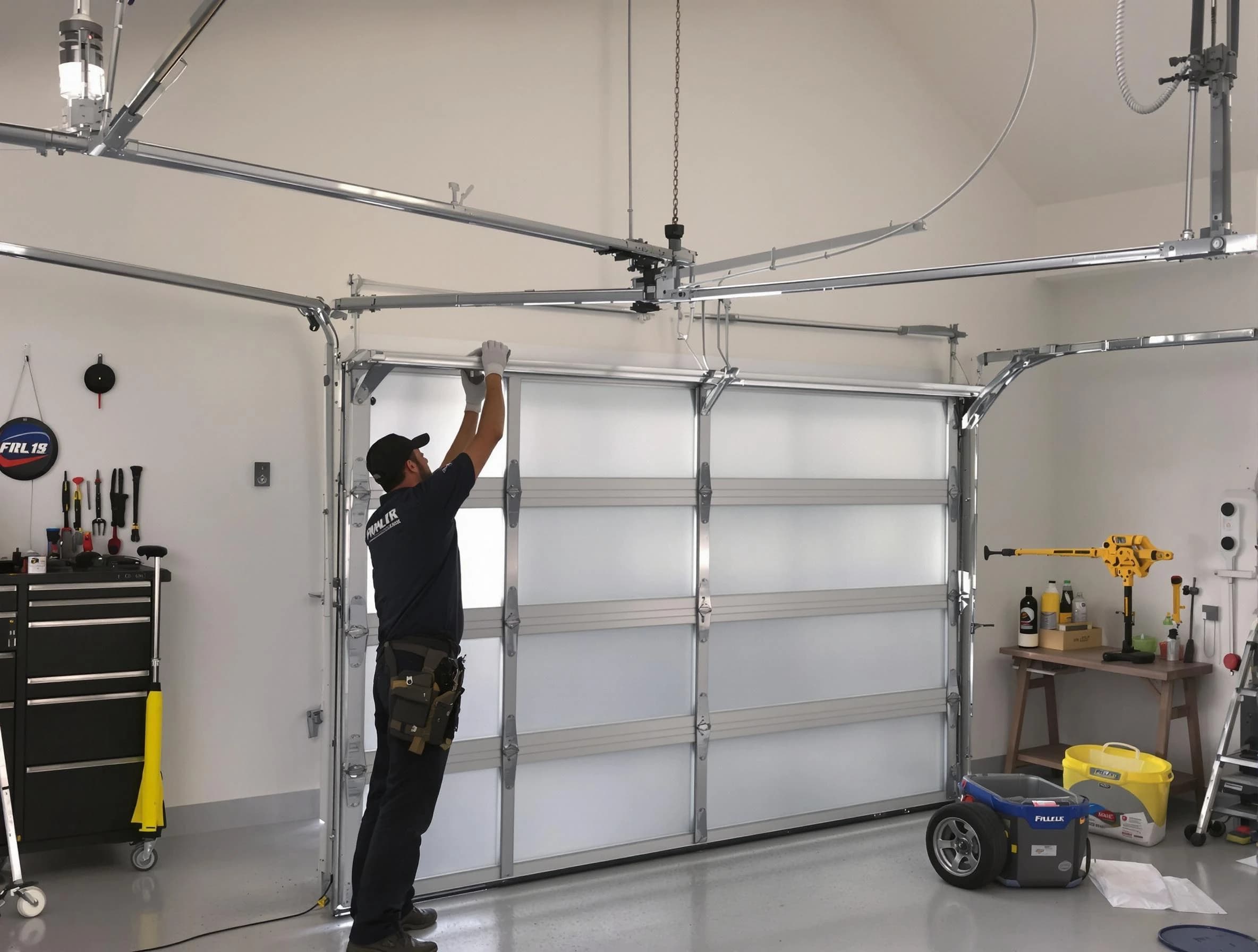 Gunbarrel Garage Door Repair certified team performing precision garage door installation in Gunbarrel