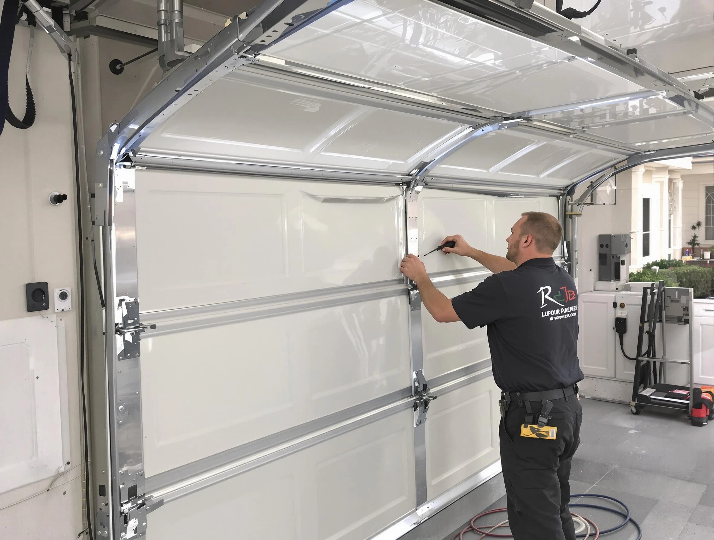 Gunbarrel Garage Door Repair professional performing panel repair in Gunbarrel