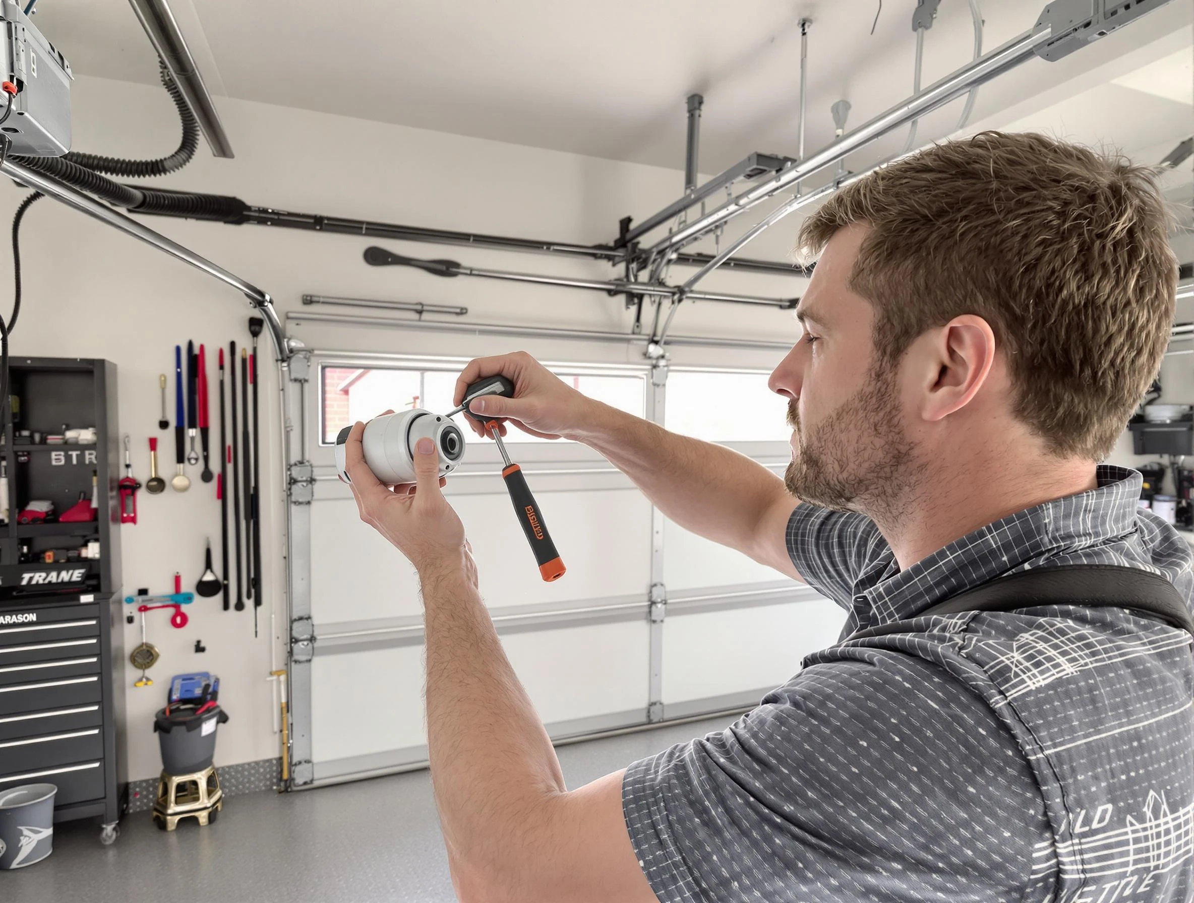 Garage door opener repair service by Gunbarrel Garage Door Repair in Gunbarrel